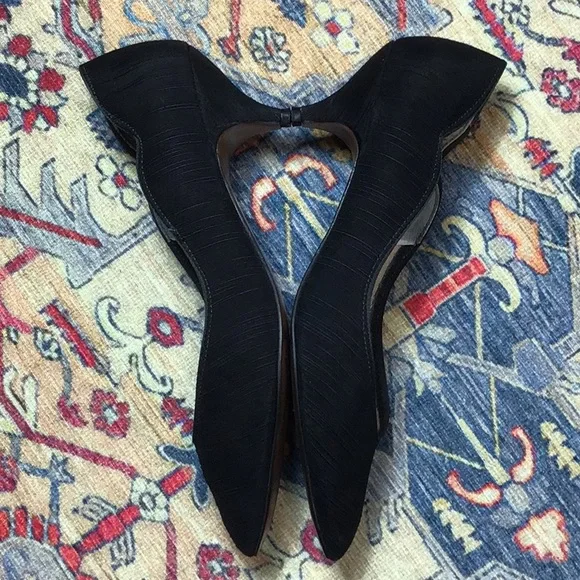 VTG Dolce by Pierre Black Duponie Kitten Heels Sz.9.5 - Picture 12 of 13